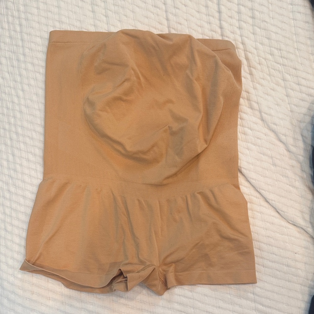 BLANQI Seamless Maternity Over Belly Support Boyshorts - Nude / Medium